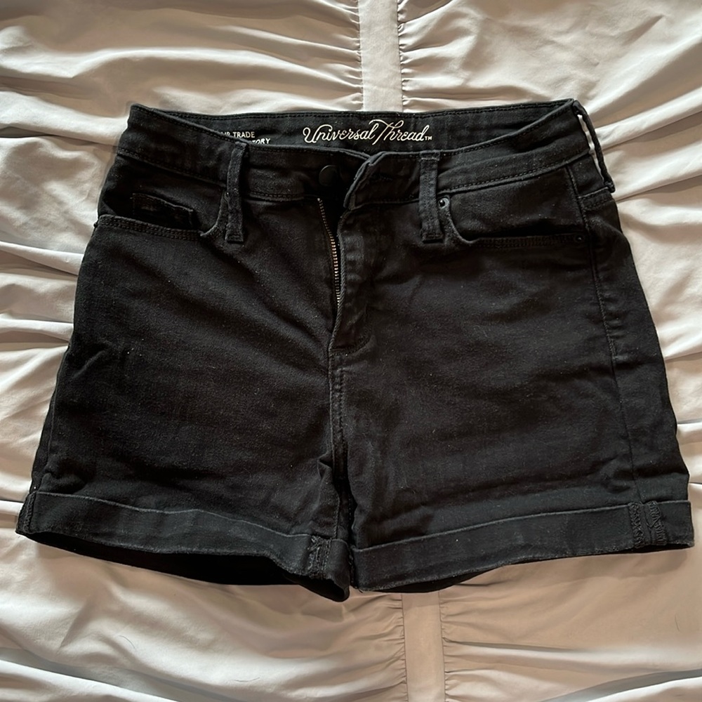 Universal Thread High Rise Midi Jean Shorts
